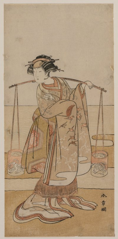 Iwai Hanshiro IV en tant que Murasame ou Matsukaze - Katsukawa Shunsho