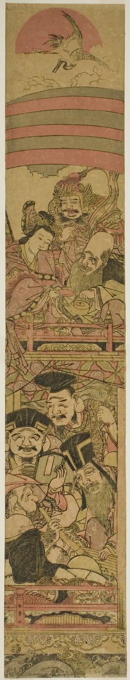 Les Sept Dieux de la Bonne Fortune dans un navire au trésor - Katsukawa Shunsho