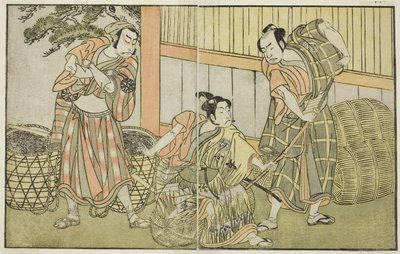 La pièce Kuni no Hana Ono no Itsumoji, jouée au théâtre Nakamura au onzième mois, vers 1772 - Katsukawa Shunsho