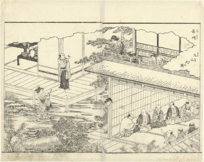Maruyama à Nagasaki - Katsukawa Shuntei