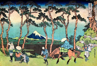 Hodogaya sur la route de Tokaido - Katsushika Hokusai