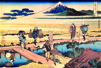 36 vues du Mont Fuji, Japon : vue de Nakahara dans la province Sagami, Japon - Katsushika Hokusai