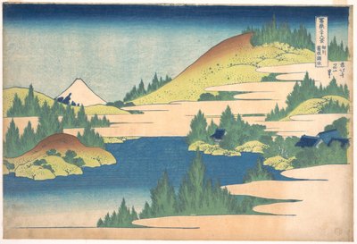 36 vues du Mont Fuji : vue du lac Hakone, province Sagani - Katsushika Hokusai