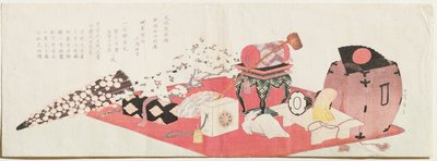 Un long Surimono - Katsushika Hokusai