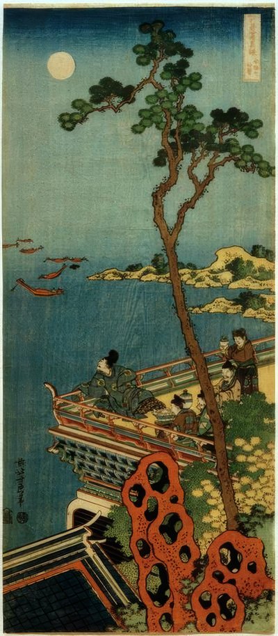Abe no Nakamaro - Katsushika Hokusai