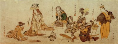 Allusions aux danses Kabuki - Katsushika Hokusai