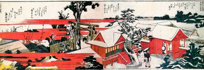 Au bord de la rivière Sumida - Katsushika Hokusai