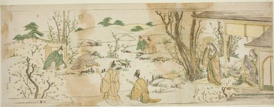 Événement courtois inspiré du rassemblement de Lanting - Katsushika Hokusai