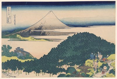 Le Pin coussin à Aoyama, de la série "Trente-six vues du mont Fuji" - Katsushika Hokusai