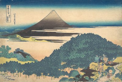 Pin coussin à Aoyama, de la série Trente-six vues de..., vers 1830-32 - Katsushika Hokusai