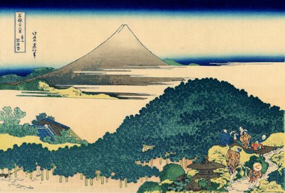 Pin coussin à Aoyama, Edo, vers 1830 - Katsushika Hokusai