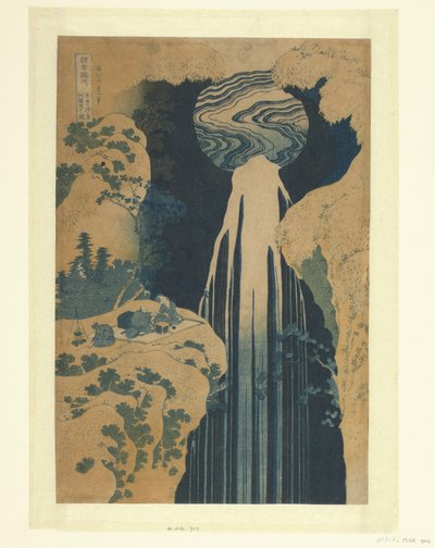 Cascade Amida le long de la Kisokaido - Katsushika Hokusai