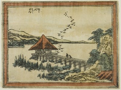 Oies descendantes à Katada, de la série Huit vues d