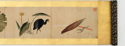 Rouleau de main avec images diverses, période Edo, 1839 (détail) - Katsushika Hokusai