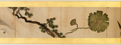 Rouleau de main avec images diverses, période Edo, 1839 (détail) - Katsushika Hokusai