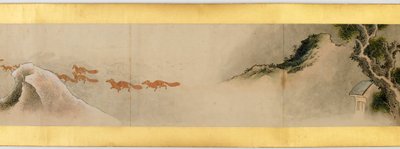 Rouleau de main avec images diverses, période Edo, 1839 (détail) - Katsushika Hokusai