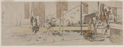 Teinturiers au travail, vers 1800 - Katsushika Hokusai