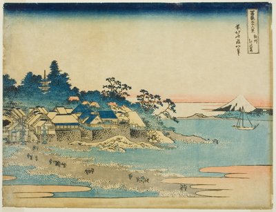 Enoshima dans la province de Sagami, de la série "Trente-six vues du mont Fuji" - Katsushika Hokusai