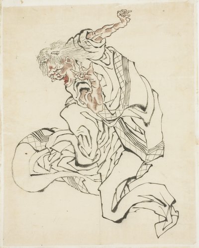 Oni féminin (illustration pour un conte populaire) - Katsushika Hokusai