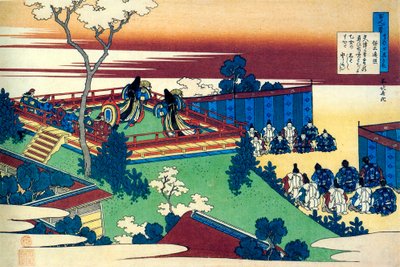 De la série Cent Poèmes par Cent Poètes : Henjo, vers 1830 - Katsushika Hokusai