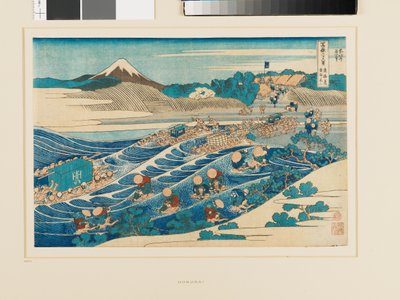 Fuji depuis Kanaya sur la route Tōkaidō - Katsushika Hokusai