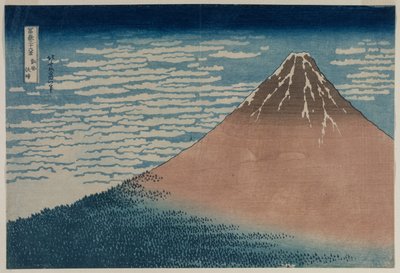 Le Fuji par temps clair de la série Trente-six vues du mont Fuji, début des années 1830 - Katsushika Hokusai