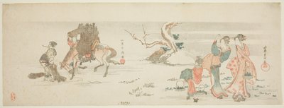 Cueillette des herbes - Katsushika Hokusai