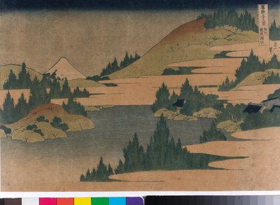 Lac Hakone dans la préfecture de Sagami - Katsushika Hokusai