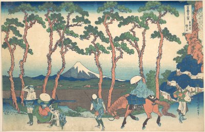 Hodogaya sur le Tōkaidō (Tōkaidō Hodogaya), tiré de la série « Les trente-six vues du mont Fuji » (Fugaku sanjūrokkei) - Katsushika Hokusai