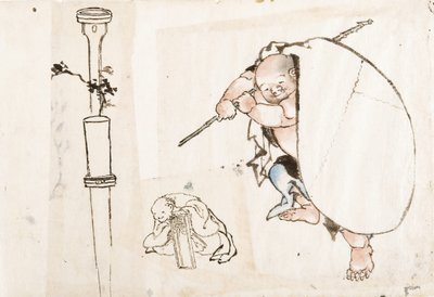 Hotei, premier quart du 19e siècle - Katsushika Hokusai