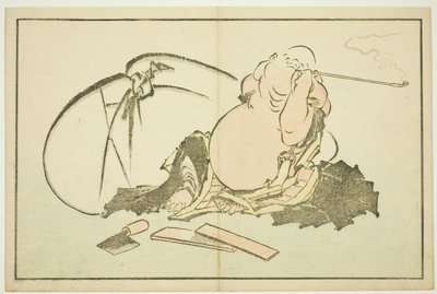 Hotei fumant sa pipe, du Livre d
