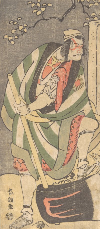 Ichikawa Ebizo Danjuro V dans le rôle de Mongaku Shonin déguisé en Yamagatsu de..., 1781-1801 - Katsushika Hokusai
