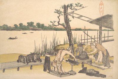 Imadogawa, vers 1801-4 - Katsushika Hokusai