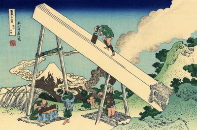 Dans les montagnes de Totomi, vers 1830 - Katsushika Hokusai