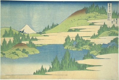 Le lac Hakone dans la province de Segami, de la série Trente-six vues du mont Fuji - Katsushika Hokusai