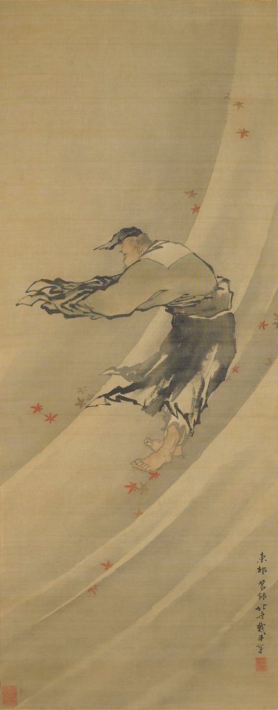 Liezi dans le vent - Katsushika Hokusai