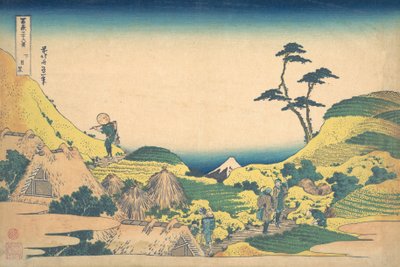 Shimo Meguro, de la série Trente-six vues du mont Fuji Fugaku... - Katsushika Hokusai