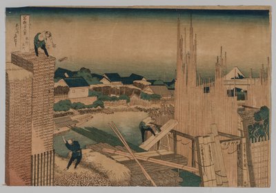 Scierie - Katsushika Hokusai