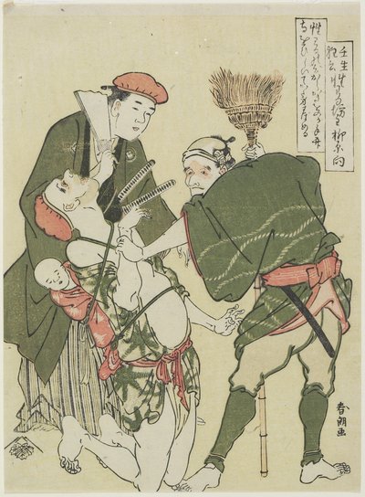 Prêtre malicieux, c. 1790 - Katsushika Hokusai