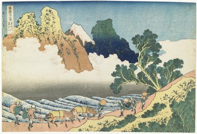 Rivière Minobu et mont Fuji vus de l