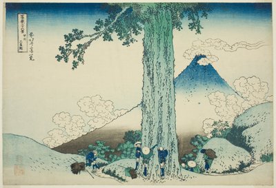 Col de Mishima dans la province de Kai (Koshu Mishimagoe), de la série "Trente-six vues du mont Fuji (Fugaku sanjurokkei)" - Katsushika Hokusai