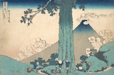 Col de Mishima dans la province de Kai Koshu Mishima goe, de la série Trente-six Vues..., vers 1830-32 - Katsushika Hokusai