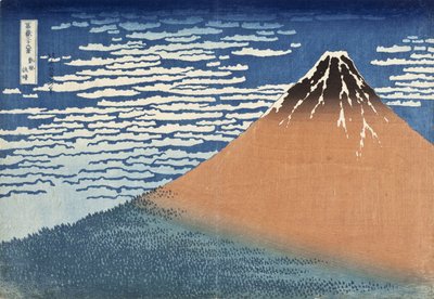Mont Fuji par temps clair (également connu sous le nom de Fuji rouge), vers 1830 - Katsushika Hokusai