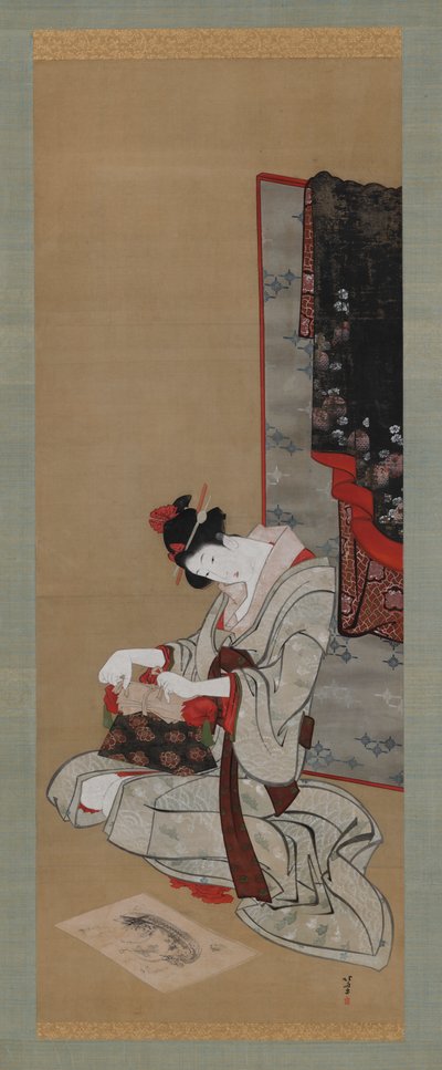 Coutume du Nouvel An : Souhait pour un rêve de bon augure du Nouvel An, période Edo, vers 1806-1811 - Katsushika Hokusai