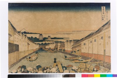 Pont Nihonbashi à Edo - Katsushika Hokusai