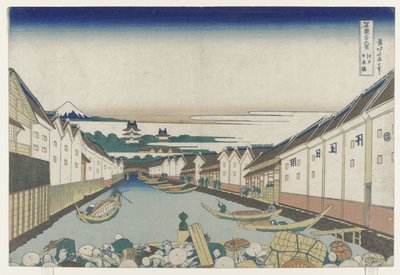 Pont Nihonbashi à Edo, 1830-33 - Katsushika Hokusai