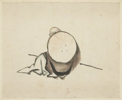 Pèlerin se reposant - Katsushika Hokusai