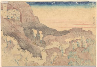 Pèlerins montant au sommet, de la série Trente-six vues du mont Fuji - Katsushika Hokusai