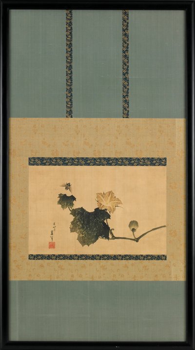 Vigne de citrouille et mouche à cheval, vers 1825-1833 - Katsushika Hokusai