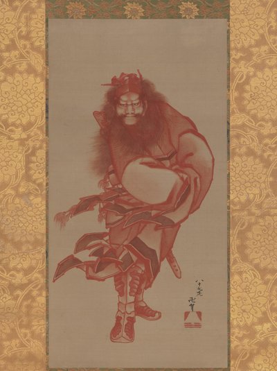 Shoki rouge, le chasseur de démons - Katsushika Hokusai